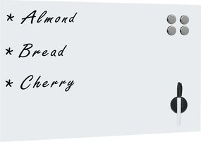 vidaXL Tablă magnetică de perete, 50 x 30 cm, sticlă