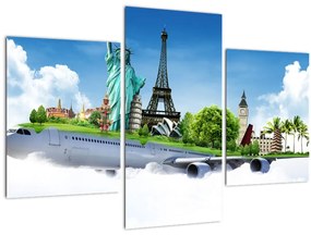 Tablou - Călătorie în jurul lumii (90x60 cm)