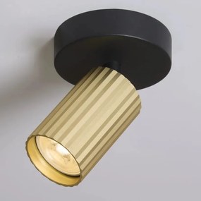 Spot din aluminiu canelat Anna auriu