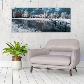 Tablou - Peisaj înghețat (120x50 cm)