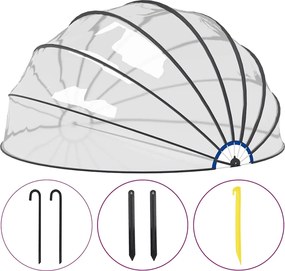vidaXL Cupolă pentru piscină, 559 x 275 cm
