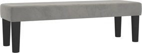 vidaXL Bancă, gri deschis, 100x30x30 cm, catifea