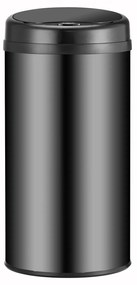 Coș de gunoi rotund cu senzor - 40 L - negru