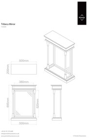 Oglindă de perete 50x70 cm Tribeca – Premier Housewares