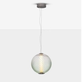Lustra, Pendul LED, Sticla Verde, AORA, NVL-9191246