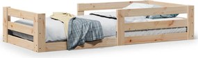 vidaXL Cadru de pat fără saltea, 80x200 cm, lemn masiv de pin