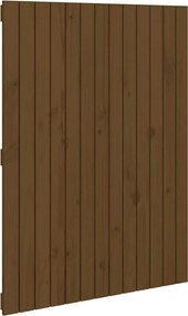 vidaXL Tăblie de pat pentru perete, maro miere, 82,5x3x110 cm lemn pin