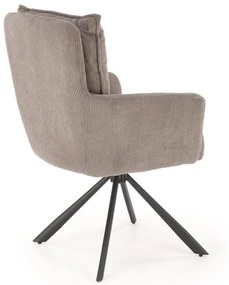 Scaun rotativ K528 velvet gri