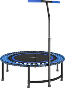 SPORTNOW Trambulină Fitness Ø114cm cu Mâner Reglabil 5 Poziții Capacitate 150kg Albastru | Aosom Romania