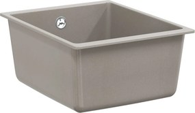 vidaXL Chiuvetă Gri 370 x 460 mm 80% Quartz și 20% Rășină