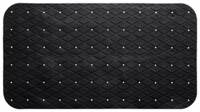 Covoraș pentru cadă antiderapant, 69 x 39 cm, negru