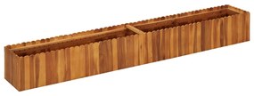Strat inaltat de gradina, 200x30x25 cm, lemn masiv de acacia 1, 200 x 30 x 25 cm