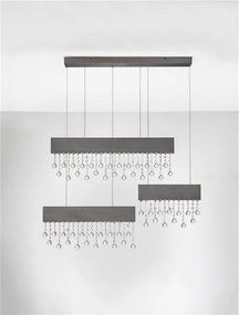 Lustra LED suspendata stil elegant CRISTA titan