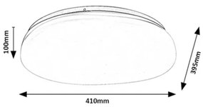 Rabalux 75053 - Plafonieră LED CALIOPE pentru baie, 24W/230V, IP44, Ø 41 cm