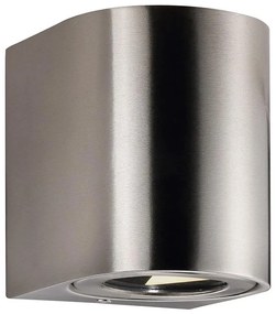 Nordlux - Aplică de perete LED pentru exterior CANTO, 2xLED/6W/230V, IP44, inox