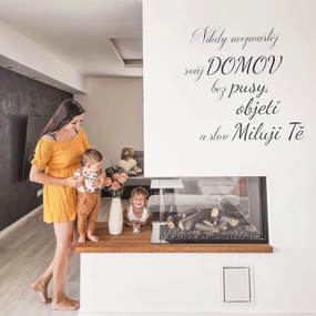 INSPIO Autocolant pentru perete: Nu pleca niciodată de acasă fără un sărut