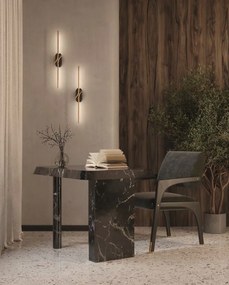 Aplica LED ambientala design minimalist Renaissance negru/alama