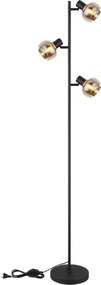 Globo 54309SB - Lampadar TOKKI 3xE14/40W/230V negru