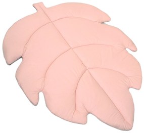 Covoras de joaca termic Frunza Pure Rose 150x105x5cm, pliabil, bumbac 100% si umplutura antialergica BabySoft  , protectie impotriva loviturilor