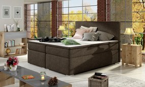 Pat boxspring tapitat, cu spatiu pentru depozitare, 160X200 cm, Divalo, Eltap (Culoare: Albastru)