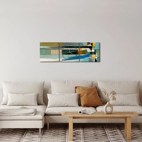Tablou - Abstract (cu ceas) (90x30 cm)