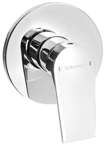 Sapho - Baterie de duș pentru montaj încastrat KAI cm, crom lucios