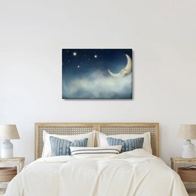 Tablou - Luna cu stele (70x50 cm)