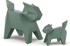 Decoratiune/ Statueta exterior sau interior Origami Neko, mat