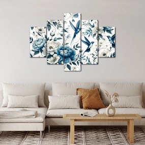 Tablou - Colibri cu flori (150x105 cm)