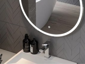Mexen Gobi oglindă de baie iluminată, rotundă 70 cm, LED 6000K, anti-aburire - 9801-070-070-611-00