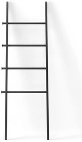 Scară decorativă neagră din lemn masiv de plop Leana – Umbra