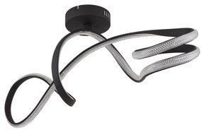 Lustră LED aplicată Globo 67341DS SWIRL LED/30W/230V negru