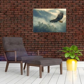 Tablou pe sticlă - Vultur în zbor (70x50 cm)