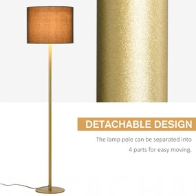 HomCom lampa de podea, abajur textil, lampa de sol | AOSOM RO