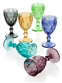 Set 6 pahare Diamante Goblet, 250 ml