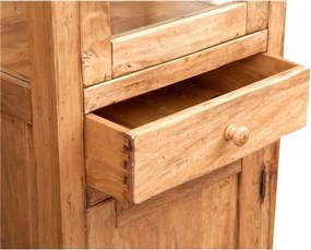 Vitrina,L55 43 H150 cm, 2 usi 1 sertar