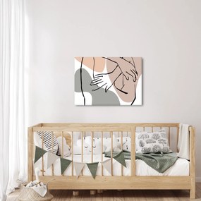 Tablou - Femeie corp linie de artă N⁰2 (70x50 cm)