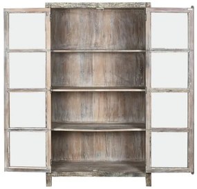 Vitrina, natur, din lemn reciclat, Willow