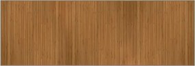 vidaXL Covor dreptunghiular, maro, 100x300 cm, bambus