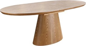 Masa extensibila, Ceramica travertin, Furnir stejar, UNIQUE 160-200cm