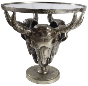 Masuta de cafea MATADOR, de taur din bronz cu blat din sticla