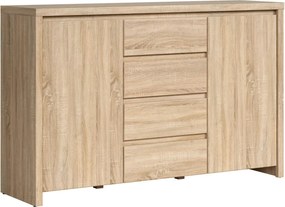 Comoda KASPIAN KOM2D4S, stejar sonoma, PAL, 144x41x92 cm