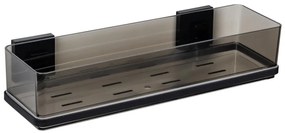 WENKO 71446800 - Poliță VACUUM-LOC QUADRO ED, 38,5 x 14,5 cm, negru