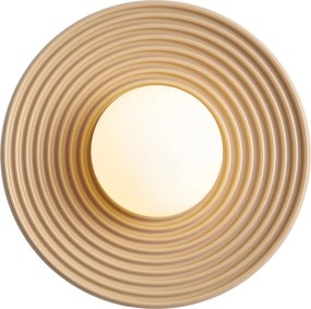 Plafonieră retro bej cu sticlă opal - Lila