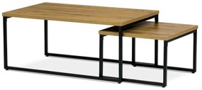 Set de măsuțe de cafea din stejar sălbatic decor 2buc