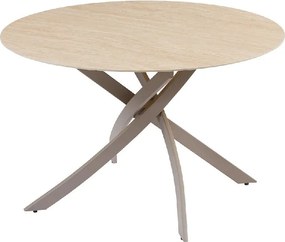 Masa rotunda cu blat din ceramica ALPINE 120cm