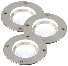 Set 3 spoturi pentru exterior incastrabile IP67 Tilos