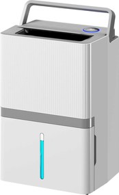 HOMCOM Dezumidificator 35 L/zi pentru 40-90 m² Indicator lumină pentru umiditate Rezervor 5,5 litri Drenaj continuu Temporizator 24H | Aosom Romania