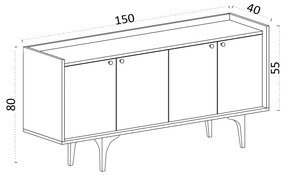 Dulap Norbi (Marmură carrara) . 1102380