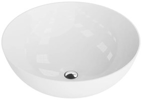 Lavoar pe blat Rune Osk rotund 41.5 cm alb lucios